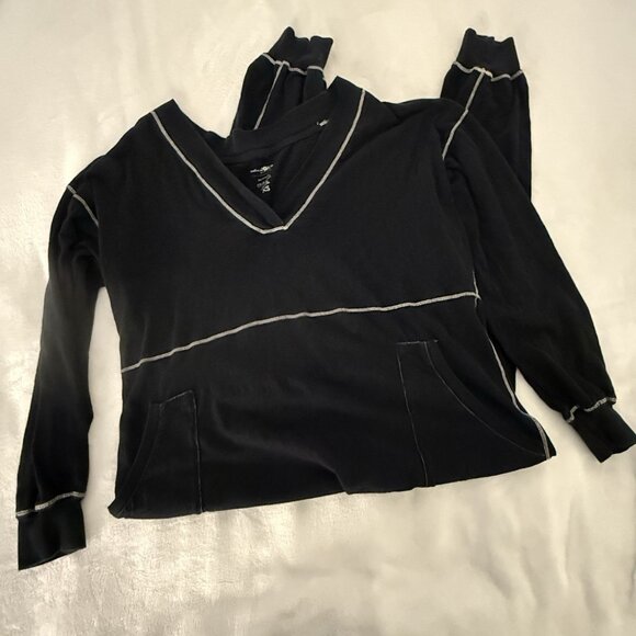 Natural Life Johnnie Black Harem Style Boho Jumpsuit XS Comfy Roomy - Picture 7 of 10